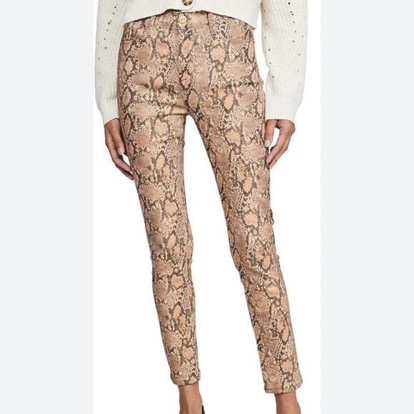 Frame Women's Le High Skinny Crop Python Pants - Picture 1 of 15